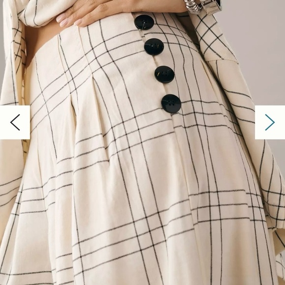 Anthropologie Maeve Pleated Linen
Blend Culottes, Size 10-NWT - Picture 5 of 11